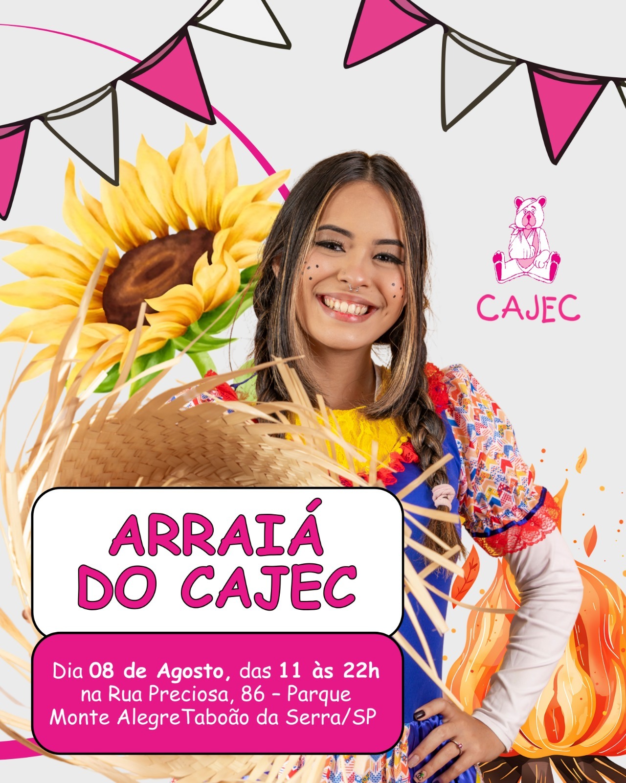 Foto da reportagem CAJEC promove Arraiá Solidário no dia 8 de agosto com atrações para toda a família